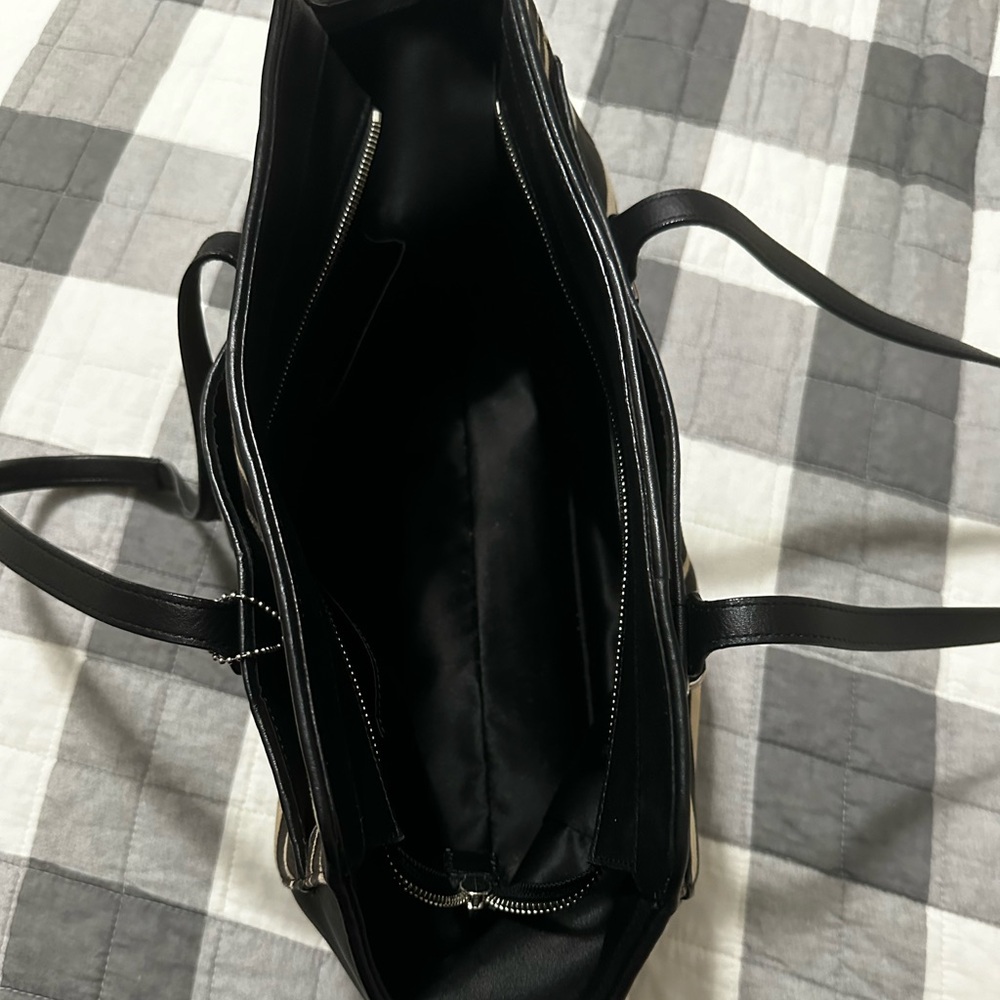 Coach Zebra print tote in black and cream - Picture 2 of 3